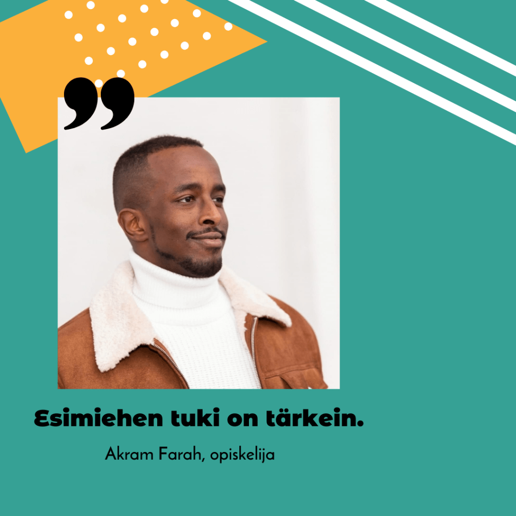  Kuvassa haastateltu henkilö.